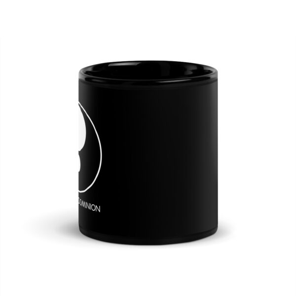 Circle of Dominion Black Glossy Mug - Image 3