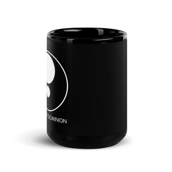 Circle of Dominion Black Glossy Mug - Image 6