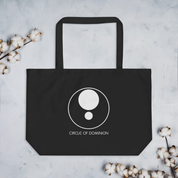 Circle of Dominion Large Organic Tote Bag