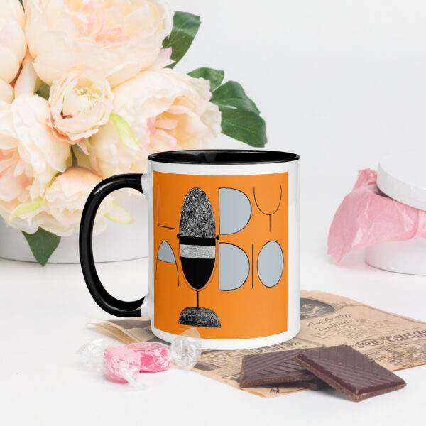 Lady Audio Ceramic Mug with Color Inside