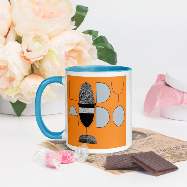 Lady Audio Ceramic Mug with Color Inside - Image 13